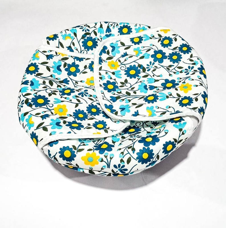 abhyaasa Cotton Bread Basket(Multicolor)