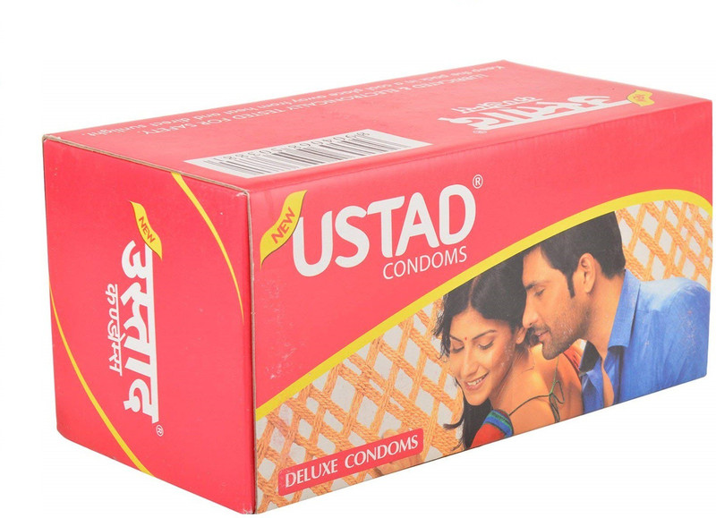 ustad Rubber Condoms (Multicolour) - Pack of 168 Condom(Set of 168, 20S)