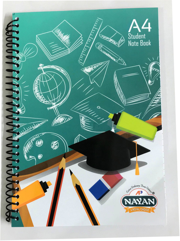 nayan A4 Notebook(Student Notebook, Multicolor, Pack of 3)