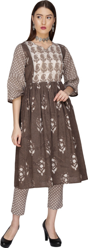 house of sparrow Women Gathered Brown Dress