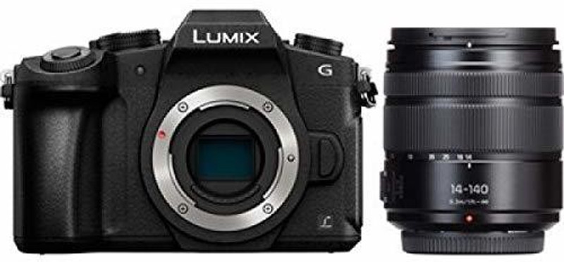 Panasonic DMC-G85HGW-K Mirrorless Camera Body with Single Lens: 14-140 F/3.5-5.6(Black)