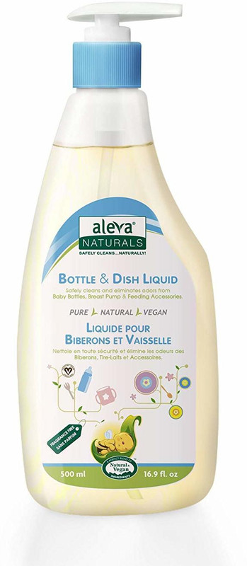 aleva Naturals Bottle and Dish Liquid Pump + Refill(500 ml)