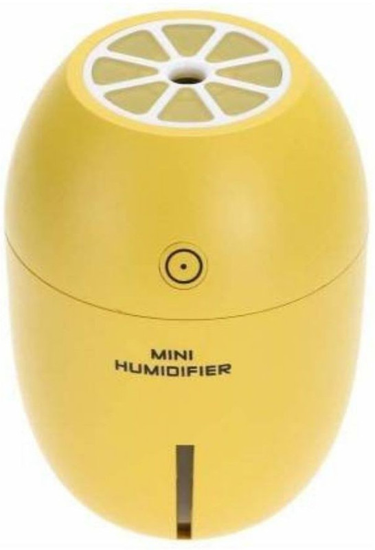 shreejihub Room 180ML Cute Lemon Shape Ultrasonic Cool Mist Maker Steam Diffuse with Night Light for Home Office,Car & Etc | LEMON humidifier air purifier-cool mist Ultrasonic electric Mini USB portable Home Office Car Room Bedroom Hall kitchen bathroom table and home decore air freshner Type air cl