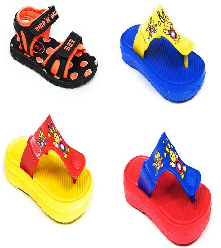 11e Boys & Girls Velcro Sports Sandals(Multicolor)