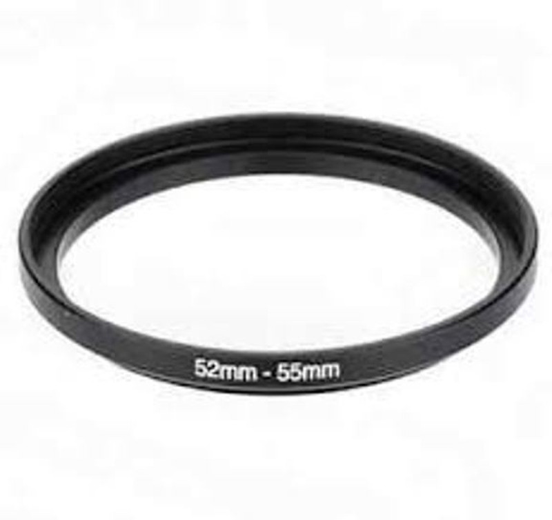 SHOPEE 52mm To 55mm 52-55MM Lens Step Up Filter Ring Stepping Adapter Metal Step Up Ring(52 - 55 mm)