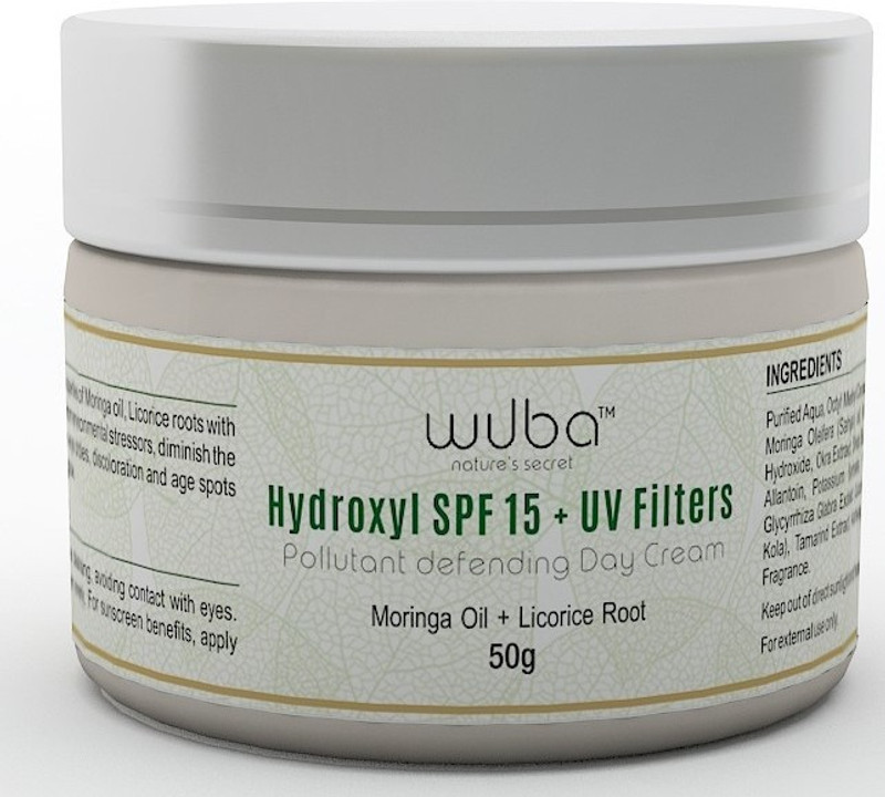 wuba Hydroxyl SPF 15 + UV Pollutant Defending Day CreamFilters - SPF 15(50 g)