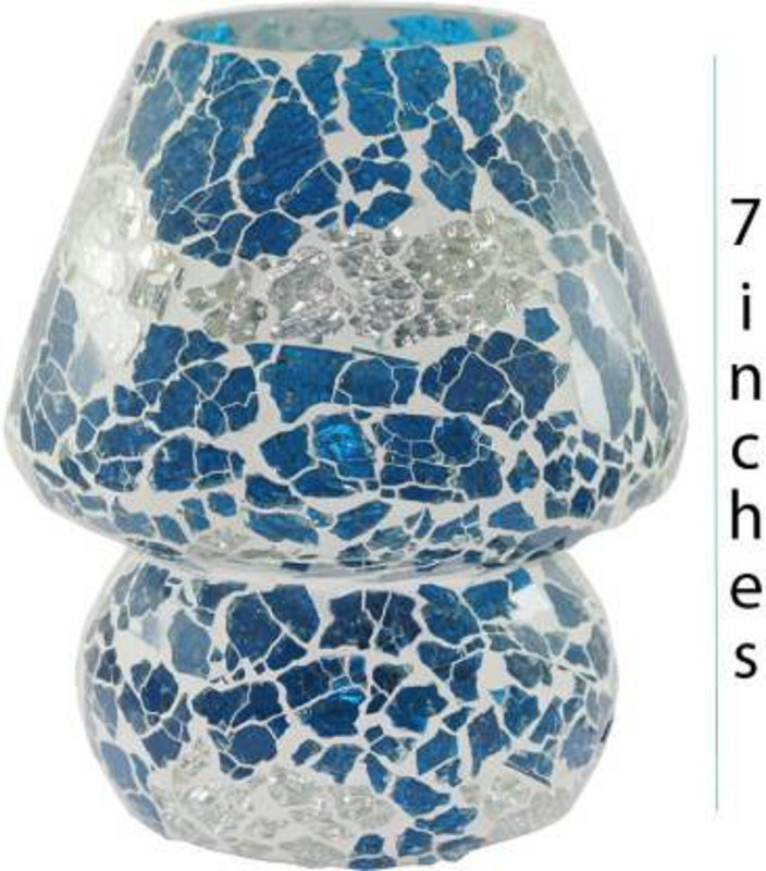anshlove Ake_G_mosaic_table_lamp Table Lamp(18 cm, Multicolor)