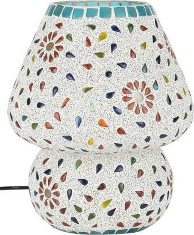 anshlove Ake_mosaic_table_lamp Table Lamp(18 cm, Multicolor)