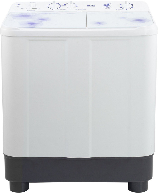 Haier 7.6 kg Semi Automatic Top Load White, Black(HTW76-1159)