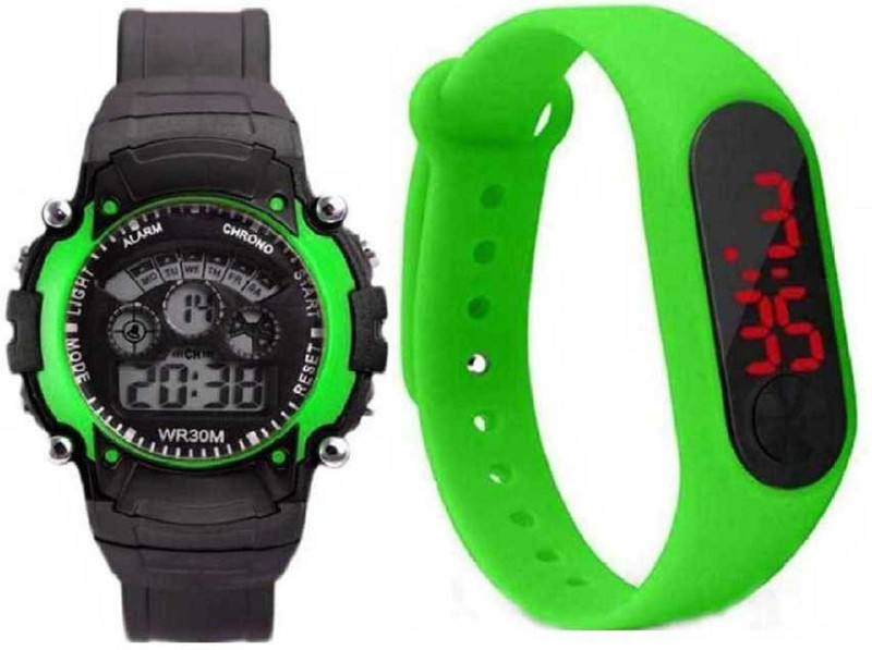 Buy BIG MART 11.01 LED M3 GREEN Watch Smart Unisex Stylish Digital