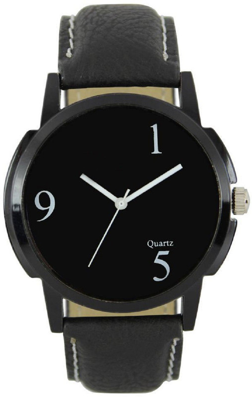 watchsales New Styless Black Dial Black Strap Along Whatch Analog Watch  - For Boys