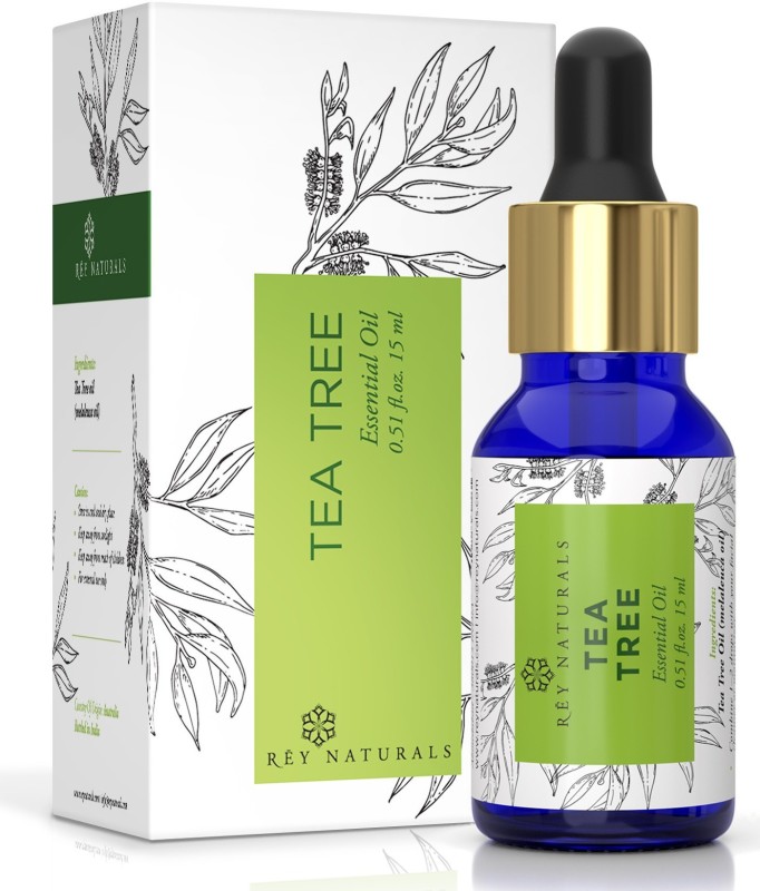 Rey Naturals Tea Tree Essential Oil for Skin, Hair and Acne care(15 ml)