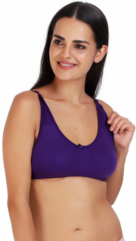 alakhdhanifashion Women, Girls Full Coverage Non Padded Bra(Pink)