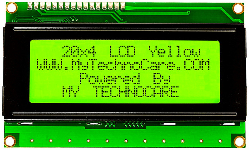 MY TechnoCare 20×4 Character LCD Display Green Display Lights Electronic Hobby Kit