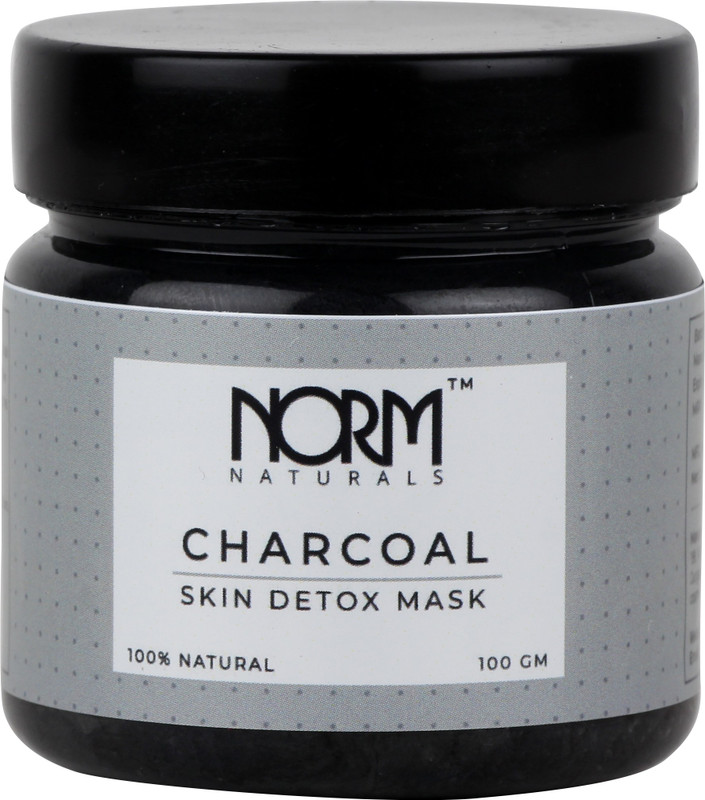 norm naturals CHARCOAL- Skin Detox Mask, 100% Natural, All Skin Types(100 g)