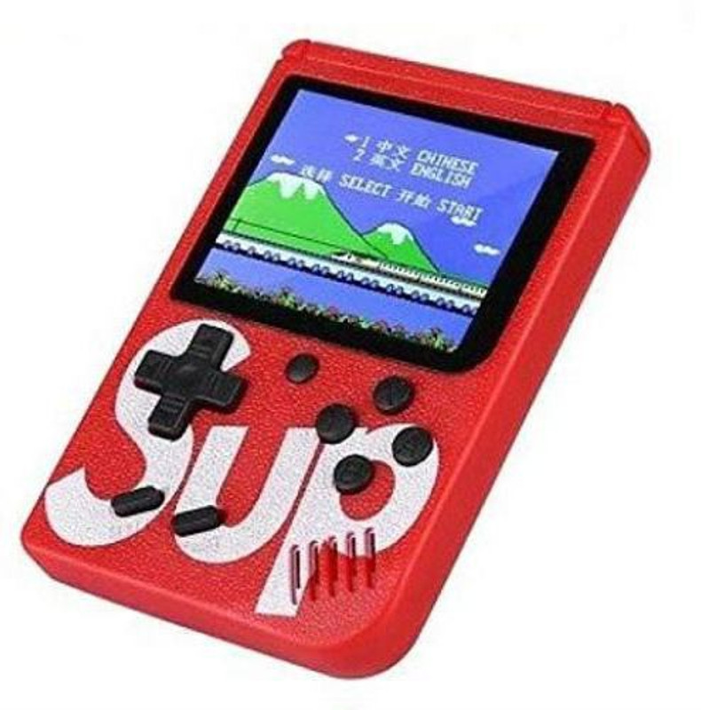Crystal Digital SUP 400 in 1 Games Retro Game Box 8 GB with Mario, DR Mario, Turtles, Super Mario, other 400 Games, Contra(Red)