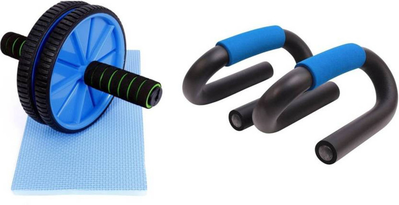 vedus ab roller with free pushup bar Football & Fitness Kit