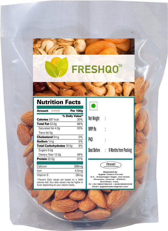 freshqo ORGANIC Almonds(200 g)