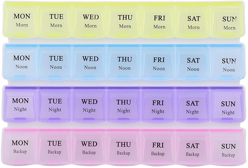 ngcreation 7 Day in Whole month 7-day Pill Box Pill Box(Multicolor)
