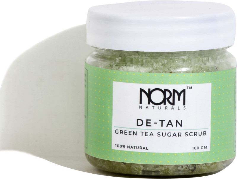 norm naturals DE-TAN Green Tea Sugar Scrub, 100% Natural, All Skin Types, 100 g Scrub(100 g)