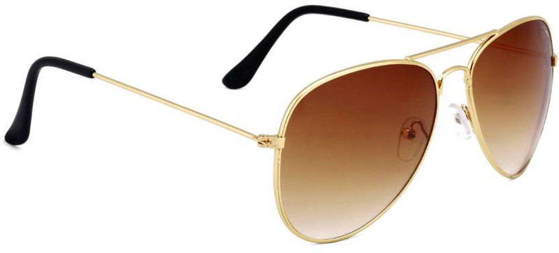 Elgator Aviator Sunglasses(Brown)
