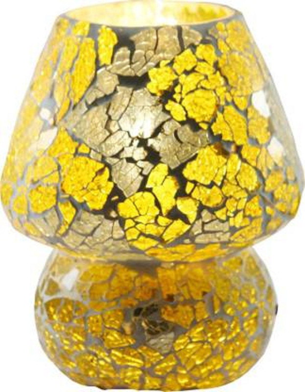 anshlove Ake_multi_mosaic_table_lamp Table Lamp(18 cm, Multicolor)