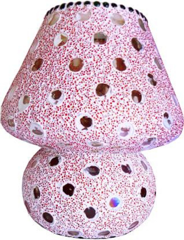 anshlove Ake_Glass_table_lamp Table Lamp(24 cm, Multicolor)