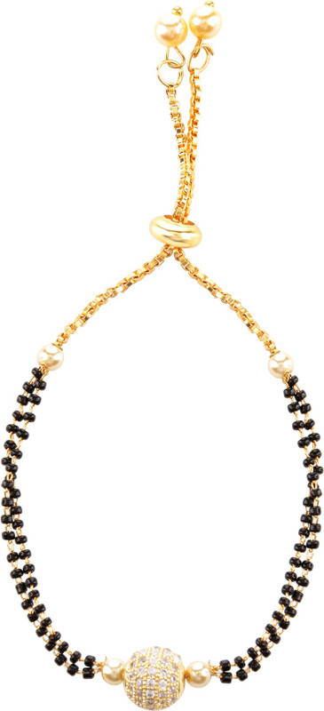 vihaajewellery Alloy Diamond Gold-plated Bracelet