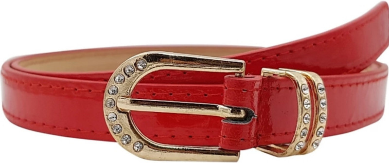 beltly Women Party, Casual, Evening Red Artificial Leather Belt