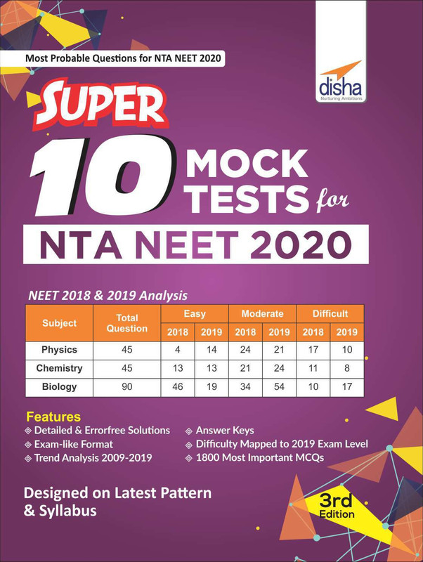 Super 10 Mock Tests for NTA NEET 2020(English, Undefined, Experts Disha)