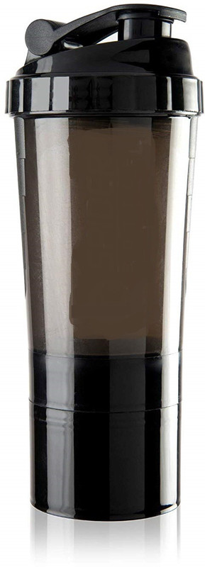 vedus spider shaker black 3 layer 500 ml Shaker(Pack of 1, Black)