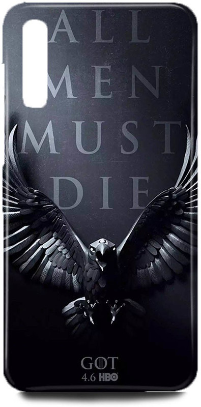 Navya Back Cover for Samsung Galaxy A50/
SM-A505FZKDINS(HARD CASE PLASTIC COVER, girls back cover, boys back cover, sports back cover SUBLIMATION COVER all men must die-893, Shock Proof)