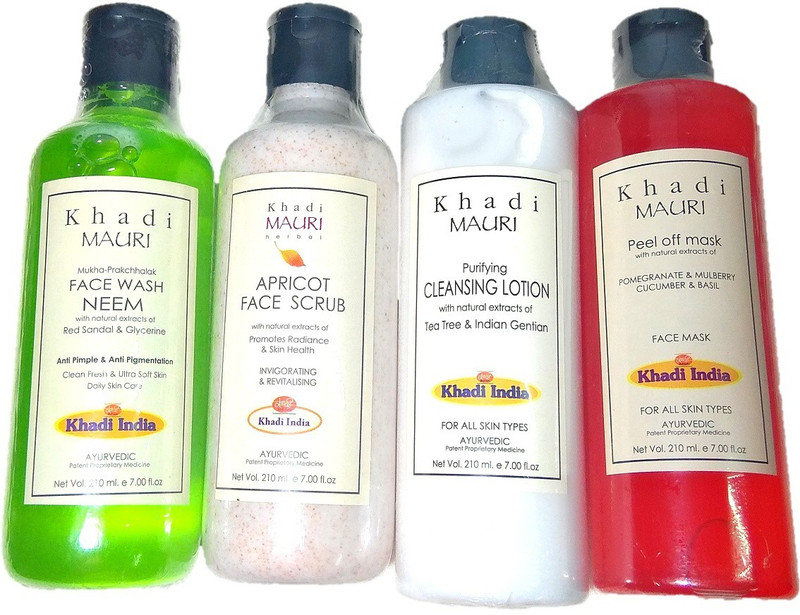 khadi mauri Herbal combo Neem face wash(4 Items in the set)