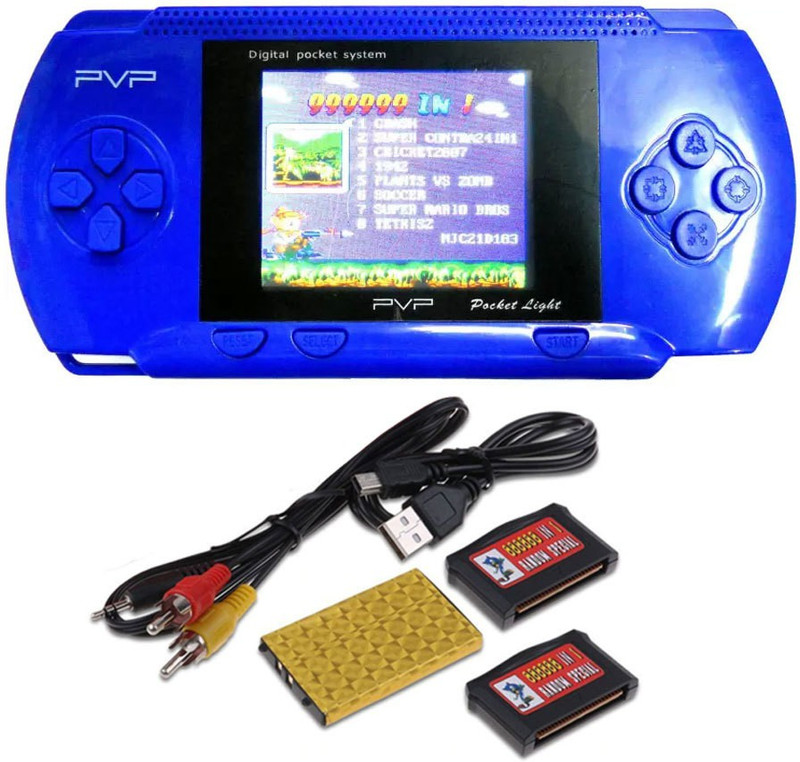 KLUZIE PVP Station 3000 Digital Video Game with Built-in Game-console 8 GB with Mario, DR MARIO, CONTRA, CRICKET GAME, TURTLE, SUPER MARIO, OTHER 3000 FAMOUS GAMES(Multicolor)