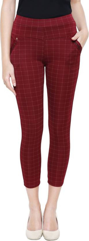 bast smart choice Maroon Jegging(Solid)