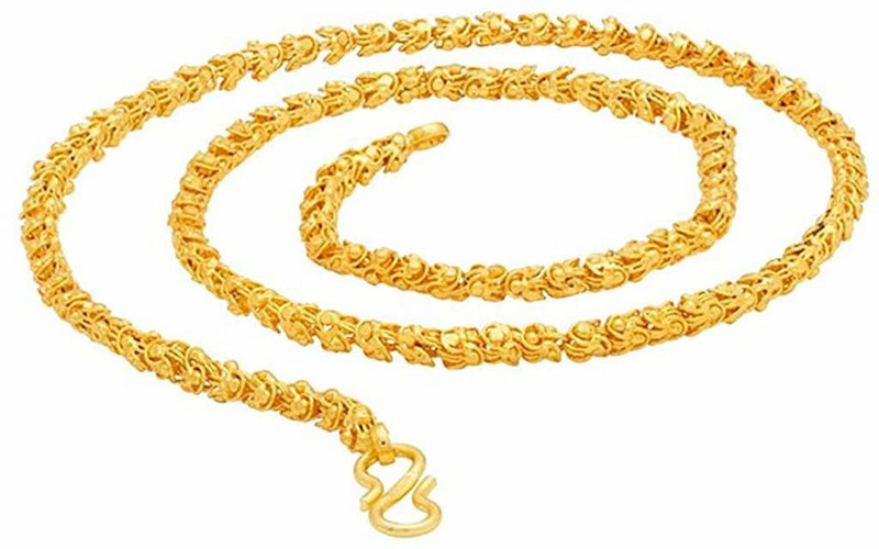 shankhraj mall FLOWER TOP Gold-plated Plated Metal Chain