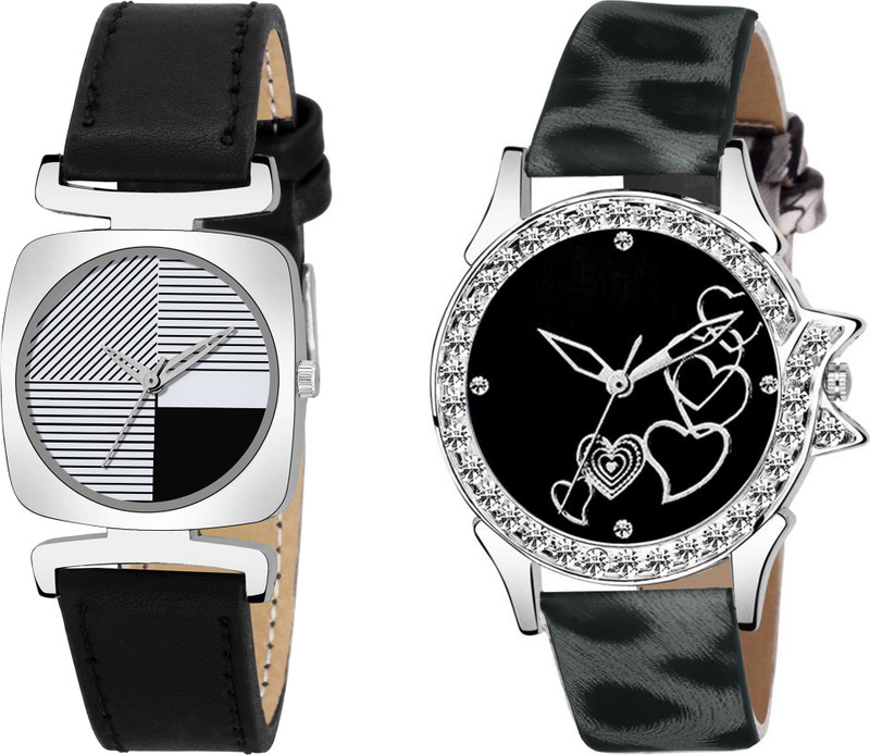domet Combo Pack 2 Strap UU~112 Women And Girls Analog Watch  - For Women