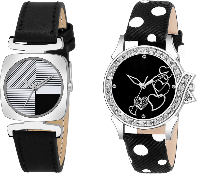 domet Combo Pack 2 Strap UU~115 Women And Girls Analog Watch  - For Girls