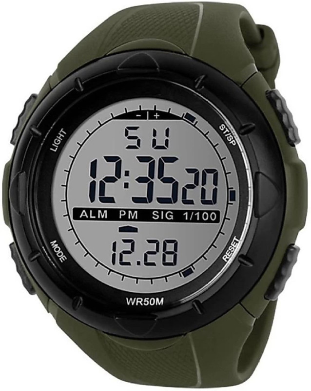 Digital watch hot sale rubber band