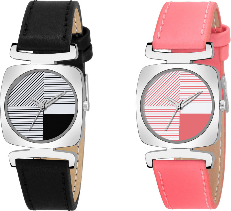 domet Combo Pack 2 Strap UU~105 Women And Girls Analog Watch  - For Girls