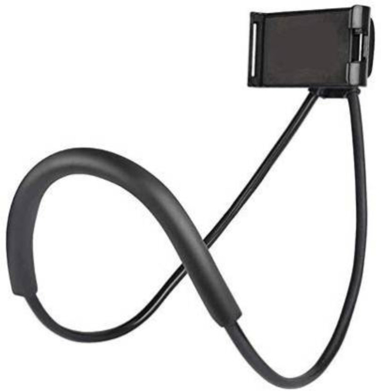 mopcollections Flexible 360 Degree Rotation Necklace Long Arm Holder Lazy Bracket for Phone Holder Bike Mobile Holder(Black)