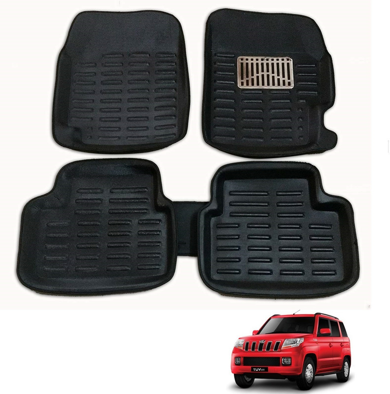 AuTO ADDiCT EVA 3D Mat For  Mahindra TUV 300(Black)