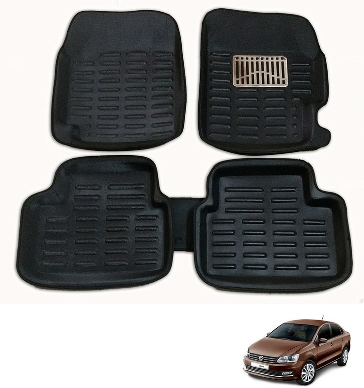AuTO ADDiCT EVA 3D Mat For Volkswagen Vento(Black)