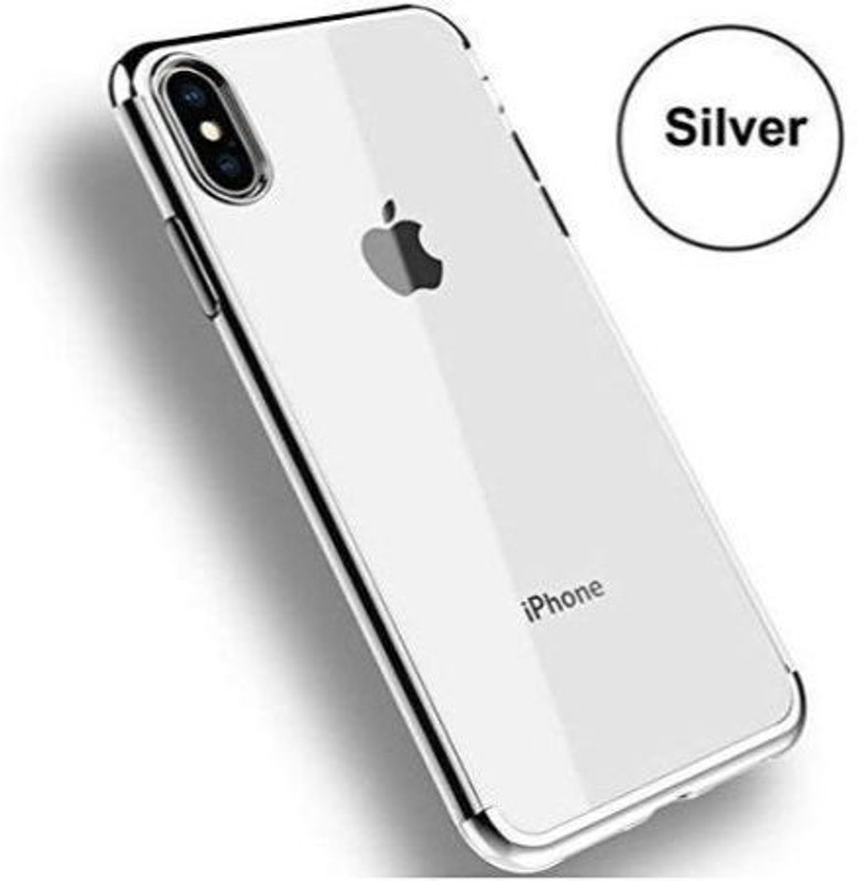 ferry cherry Back Cover for Soft Electroplating TPU 360 Degree Camera Ultra Silicon Silver Plating Cover for Apple iPhone X(TS iPhone10-Silver)