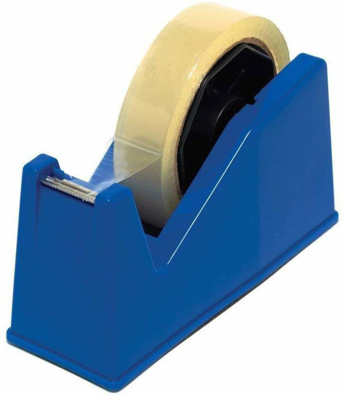 stes international 1.5 Inch Plastic Cello Tape Dispenser (Manual)(Set of 1, Multicolor)