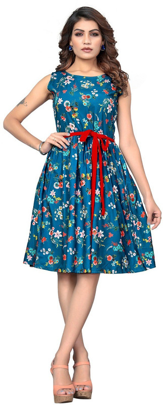 sopani fashion Casual Solid Women Kurti(Blue)