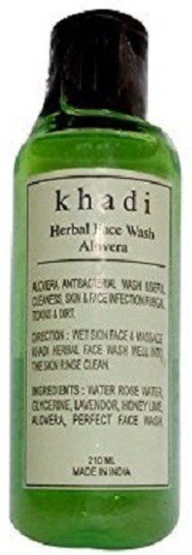 khadikhazana Natural Best Face Wash, Herbal, Alovera Face Wash 210 ml(210 ml)