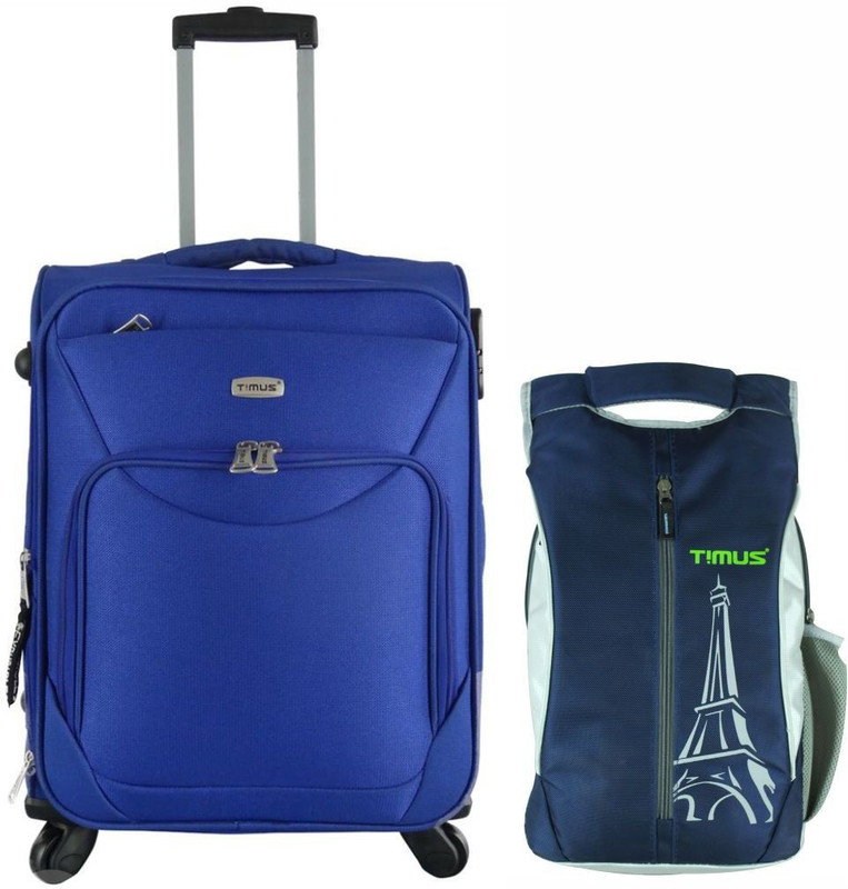 Timus Cabin Suitcase, Backpack Combo(Blue)