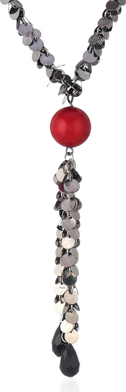 aksma CHERRY RED Metal Necklace
