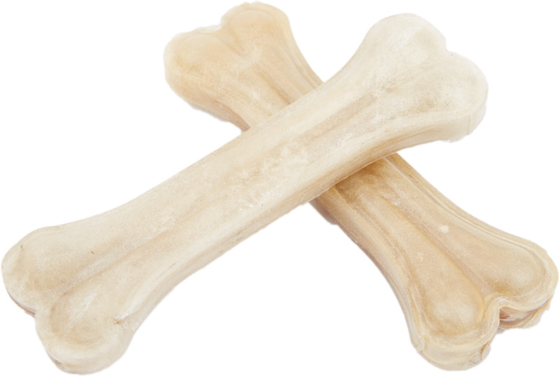 snehul traders Dog Bone 4 Pieces (8 inch) with Chicken Bone, 1 Kg Chicken Dog Chew(1 kg, Pack of 4)